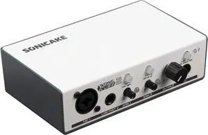 Sonic Cube II - USB Audio Interface Mixer with Digital Modeling & DSP Effects for Recording, Streaming and Podcasting, 48V Phantom Power Dual-Channel Analog Preamp with XLR and Line Inputs