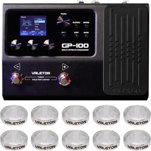 Multi-Effects with Expression Pedal Guitar Bass Amp Modeling IR Cabinets Simulation Multi Language Stereo OTG USB Audio Interface GP-100