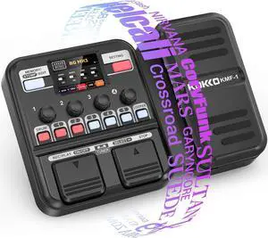 Electric Guitar Amp Modelling Multi Effects Pedal Portable Multi Effects Processor with Expression & IR Loading for Live show, Live Streaming, Home Studio, Guitar Practice