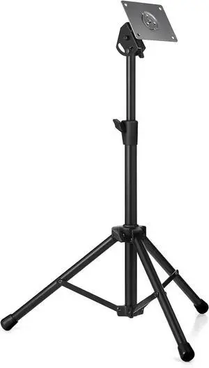 TENTEOTEN Electronic Mounting Stand with Plate, Portable Mounting Stand for Electronic Modules & Controller Multi Pads and Drum Pads (Black)