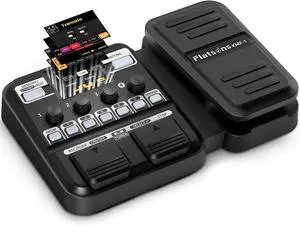 KMF-1 Guitar Pedal, 77 Effects Guitar Multi Effects Pedal with 50 Preset, 42 Drum Rhythm, 18 Amp/Cab, Upgraded Color Screen, Aux In, Guitar Tuner Looper Expression Wah Volume Distortion Pedal
