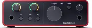 ?Scarlett?Solo?4th Gen USB Audio Interface, for the Guitarist, Vocalist, or Producer ? High-Fidelity, Studio Quality Recording, and All the Software You Need to Record