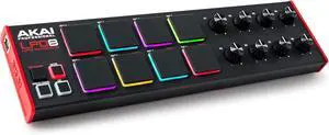 LPD8 - USB MIDI Controller with 8 Responsive RGB MPC Drum Pads for Mac and PC, 8 Assignable Knobs and Music Production Software