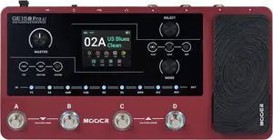 GE150 Pro Li New Guitar Amp Modelling Multi Effects Pedal Built-in 9 hrs Battery with 4 Footswitches, IR Loader, Type-C USB Audio Interface