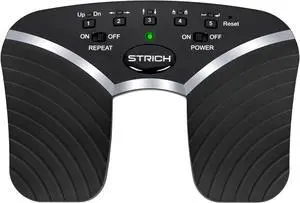 Wireless Page Turner Pedal, 5 Modes, Portable & Anti-slip, Footswitch Page Turner Quiet Operation for iPad, Performances and Teaching, SPT-20