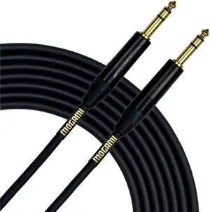 GOLD TRS-TRS-50 Balanced Audio Patch Cable, 1/4" TRS Male Plugs, Gold Contacts, Straight Connectors, 50 Foot GOLD TRS-TRS-50 Balanced Audio Patch Cable, 1/4" TRS Male Plugs, Gold Contacts, Straight Connectors, 50 Foot