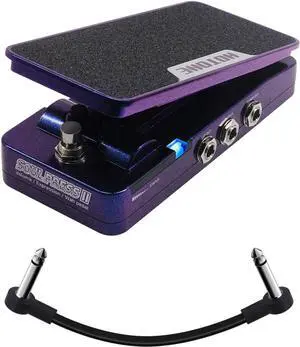 NE Wah Active Volume Passive Expression Guitar Effects Pedal Switchable Soul Press II 4 in 1 with Visible Guitar Effects Pedal(Included 1 PCS Additional 15 CM TS Cable)