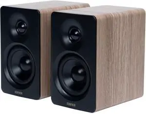 M60 Multimedia Ser Bluetooth 5.3, 66W RMS, Hi-Res Audio & Hi-Res Wireless Audio, LDAC,3" Mid Bass & 1" Tweeter, USB-C & Aux Inputs, Comt Desktop Ser  Classic Oak