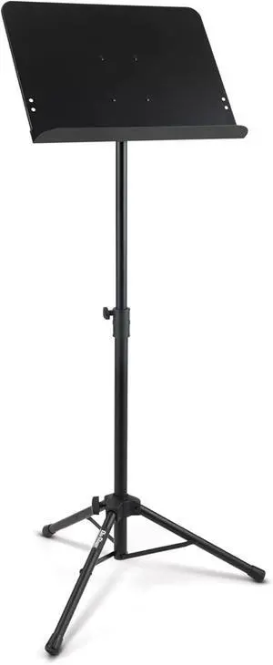 On-Stage SM7211B Professional Grade Folding Orchestral Sheet Music Stand, Black