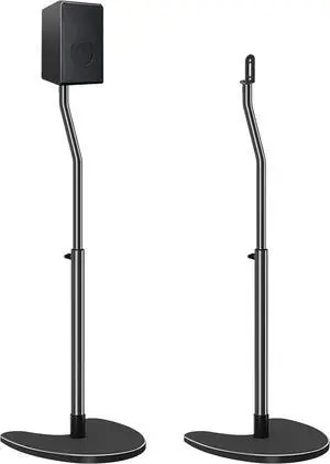 Ser Stands Pair, Max 39" Height Adjustable, Heavy Duty Base, 11 lbs Caity Each, Set of 2 Universal Floor Stands