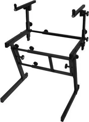 On-Stage KS7365EJ Pro Heavy-Duty Folding-Z Keyboard Stand with 2nd Tier