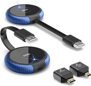 Wireless HDMI Transmitter and Receiver 4K, Casting Media Video/Audio/File HDMI Wireless Extender 5G Kit for Laptop, Camera, Cable Box, Netfix, PS5, Phone to Monitor, Projector, HDTV 165FT