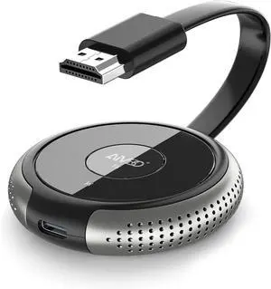 HDMI Wireless Transmitter 165FT 50M Gray - 1 Receiver Can be Paired with 8 Transmitters - Switch by One Click - Also Compatible with Other Brands Wireless HDMI Receiver