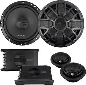 XTR Series XTR65.SC 2-Way Coaxial Car Audio Component System - 6.5 Speakers, Full Range, Enhanced Bass, 450W, 4 Ohms, Easy Installation, 1 Silk Dome Tweeter, External Passive Crossover -Pair