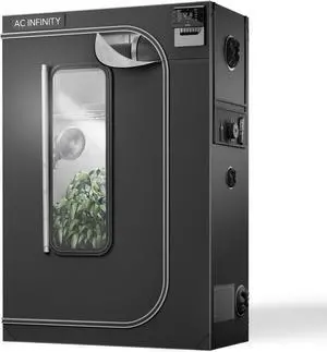 CLOUDLAB 642, Advance Grow Tent 4x2, Thickest 1" Poles, 2000D Mylar Canvas, Lab-Tested Highest Reflectivity, Largest Zipper Window, Controller Mount Plate, 48" x 24" x 72" Indoor Growing