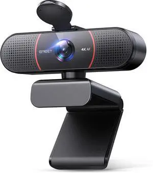 C960 4K Webcam for PC, 4K UHD Sony Sensor, PDAF Auto Focus, Dual AI Noise-Cancelling Mics, Auto Light Correction, 73° FOV, Plug&Play Webcam w/Privacy Cover, Works w/Zoom/Teams/Skype/Google Meet