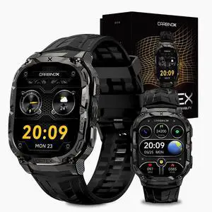 Vortex Smartwatch (Answer/Make Calls), Military-Grade Rugged Fitness Tracker, IP69K Waterproof, Sport Design for Active Lifestyles