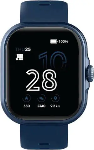 Cubitt Viva Smartwatch/Fitness Tracker with 1.84" Touch AMOLED Screen, Bluetooth Calling, 60+ Sports, Blood Oxygen, Heart Rate, Stress and Sleep Monitor, Waterproof, Step Counter for Men and Women