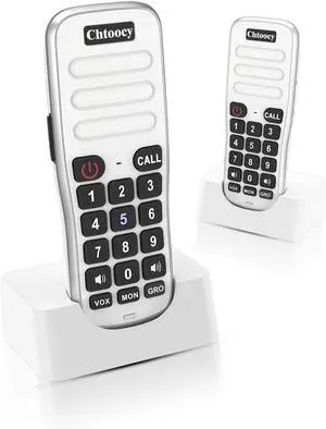 Intercoms Wireless for Home, 1 Mile Long Range for House Business Office, Handheld Room to Room Communication System, Rechargeable Loud & Clear 10-Channel Anti-Interference Intercom System