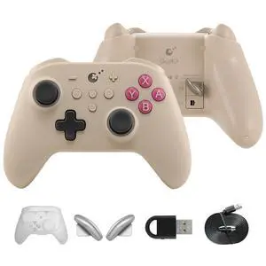 KK3 Pro Wireless Controller for Switch/Switch OLED, Bluetooth Controller for PC/Steam Deck, Hall Joysticks/Trigger, 1000Hz Polling Rate, Maglev/Rotor/HD Vibration, Hyperlink Adapter (GB)