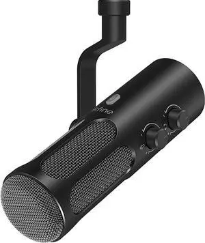 XLR/USB Podcast Dynamic Microphone for Streaming, Studio XLR Microphone, PC Streamer Mic All Metal with Mute Button, Headphone Jack, for Vocal Voice Over Music Recording-AmpliTank Tank3