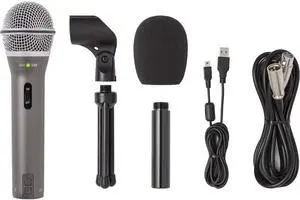 Samson Q2U Handheld Dynamic USB Microphone Recording and Podcasting Pack