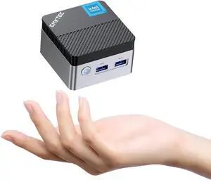 Mini PC with Intel N5105 Processor, 10nm 8GB RAM 128GB SSD M.2 2242 Micro Desktop Computer Dual HDMI 4K, Dual DDR4, Dual WiFi, Giga, BT4.2& Cooling Fans