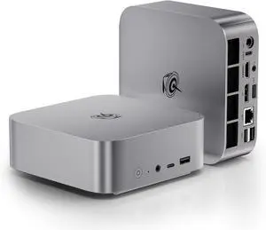 SER9 Mini PC, AMD Ryzen 7 H 255(up to 4.9GHz), 32GB LPDDR5X 1TB PCIe4.0 SSD, Mini Desktop Computer Support 4K@240Hz Triple Display HDMI 2.1+DP+USB4/WiFi 6/BT5.2/2.5G LAN, Office/Home/Gaming PC