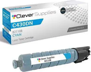 CS Replacement Toner Cartridge Compatible with Ricoh C430DN 821108 Cyan Color Laser Aficio SP C430DN Aficio SP C431DN Aficio SP C431DN-HS Aficio SP C431DNHT Cyan