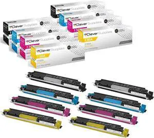 CS Replacement Toner Cartridge Compatible with HP M176 CF350A Black CF351A Cyan CF352A Yellow CF353A Magenta 130A Color Laserjet PRO M176 PRO M176NFW PRO MFP M176 M176 8 Color Set