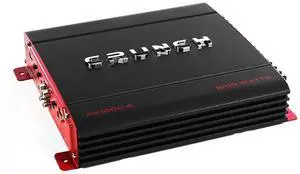 PX 1000.4 4 Channel 1000 Watt Amp A B Class Car Truck Motor Vehicle Stereo Power Amplifier, Lightweight 5.4 Pounds Black