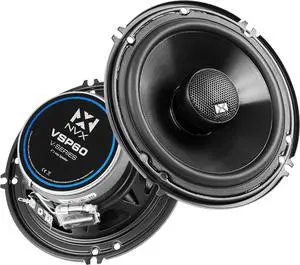 ® VSP60 6" Premium Car Speakers, 600W Max, 200W RMS, 2-Way 6 inch Coaxial w/ 1" Silk Dome Tweeters & Built-in X-Overs, Easy to Install in Cars/Trucks/Doors (Pair)