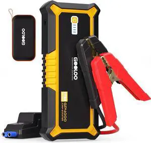 GP4000 Jump Starter 4000A Peak Car Starter (All Gas,up to 10.0L Diesel Engine) SuperSafe 12V Lithium Jump Box,Auto Battery Booster Pack,Portable Power Bank with USB Quick Charge and Type C Port