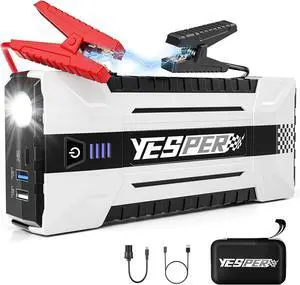 4120A Jump Starter, 12V Car Battery Jumper Starter Portable (All Gas, up to 10.0L Diesel Engine), 26800mAh Battery Start Booster Pack, Jump Box with Carry Case, Jumper Cables, LED Light