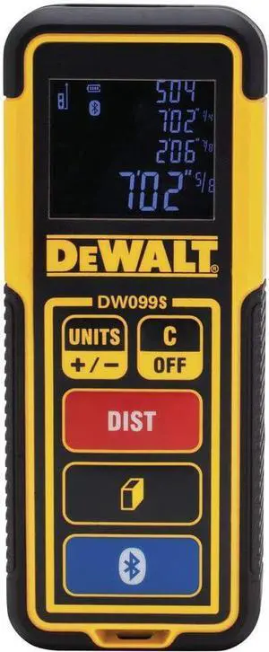 Laser Measure Tool/Distance Meter, 100-Feet with Bluetooth (DW099S)