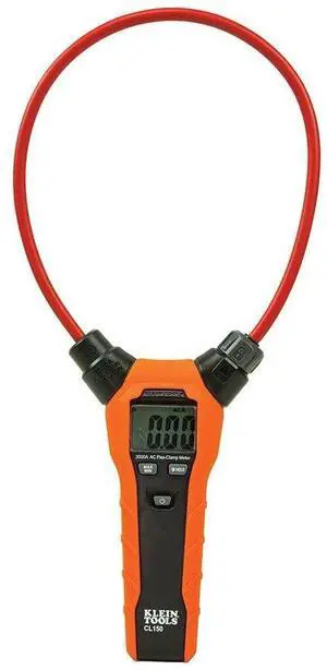 Klein Tools CL150 Clamp Meter, AC Electrical Tester with 18-Inch Flexible Clamp, True RMS Readings, Auto Ranging and More