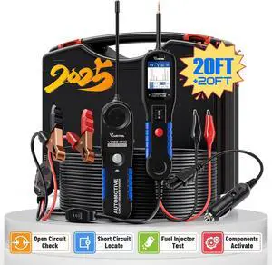 V200 Pro Automotive Power Circuit Probe Tester Breaker Finder Tool, 12/24V Electrical Open Short Circuit Finder, Wire Tracer, AC/DC Trailer Relay Fuse Test for 99% Cars