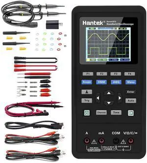 2D72 Handheld Oscilloscope 70MHz Waveform Generator Multimeter 3 in 1 Multifunction Tester 2CH+AFG+DMM