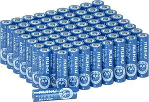 AA Batteries 72 Pack Lithium Iron Double A Batteries 1.5V 3000mAh Longer Lasting AA Lithium Batteries for Blink Camera, Blink Battery Replacement Non-Rechargeable(Lithium AA-72 Count)