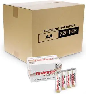 1.5V AA Alkaline Battery, High Performance AA Non-Rechargeable Batteries for Clocks, Remotes, Toys & Electronic Devices, Replacement AA Cell Batteries, 720 Pack