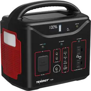 T600 Portable Power Station, 600Wh Battery, 3x 500W (Peak 1000W) AC Outlets, USB type C PD 100W, Solar Ready Mobile Power for Outdoors Camping Vans, RV, Emergency Backup