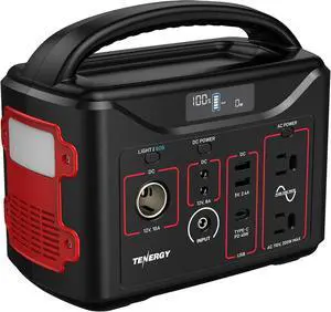 T320 Portable Power Station, 300Wh Battery, 110V/200W (Surge 400W) Two Pure Sine Wave AC outputs, USB type C PD 45W, Solar Ready Mobile Power for Outdoors Camping Vans RV, Emergency Backup