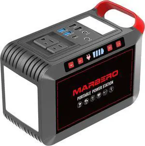 Portable Power Station 300W 237Wh Camping Solar Generator Backup Lithium Battery with Pure Sine Wave 110V AC Outlet, USB C, USB A, DC for Outdoors Camping CPAP Home Blackout Emergency