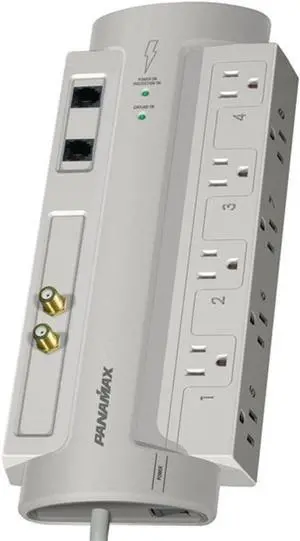 SP8-AV AC-Telephone-Coax Surge Protect - Silver