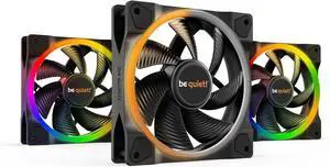 Light Wings 120mm PWM Premium Low Noise ARGB Cooling Fan | 4-Pin | 3-Pack | Black | BL076