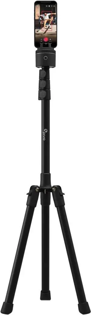 63" Extendable Cell Phone & Camera Tripod with Sturdy, Lightweight, Portable, Foldable Stand for Video Recording with Universal 1/4"" Thread for DSLR, Smartphone, Action Camera & Pods