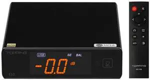 Topping E50 Mini HiFi DAC ES9068AS DSD512 PCM768kHz USB DAC USB/Coax/Opt Inputs RCA/TRS Outputs Decoder for Home Theater Game Music Black