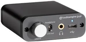 D1P 32 Bit Portable Headphone Amplifier - Audio DAC Amp Switcher for Gaming and Music