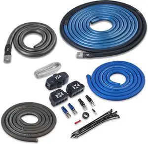 True 1/0 Gauge AWG 100% OFC Dual Amplifier Wiring Kit Without RCA Cable - XAPK1D