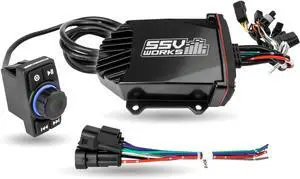 Universal Bluetooth Rocker Switch Audio System. Compact Radio with Basic headunit Controls with 200w 4-Channel Amplifier with External Amp Outputs for More Powerful Speaker and Subwoofer Amplifiers